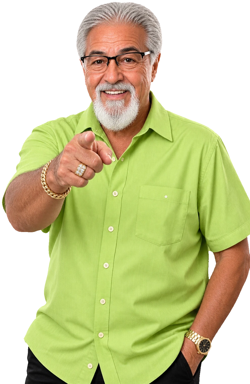 Ernie smiling and pointing toward Denver homeowners